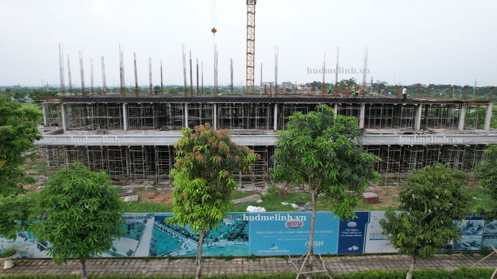 Tiến độ xây dựng CT5 HUD Mê Linh